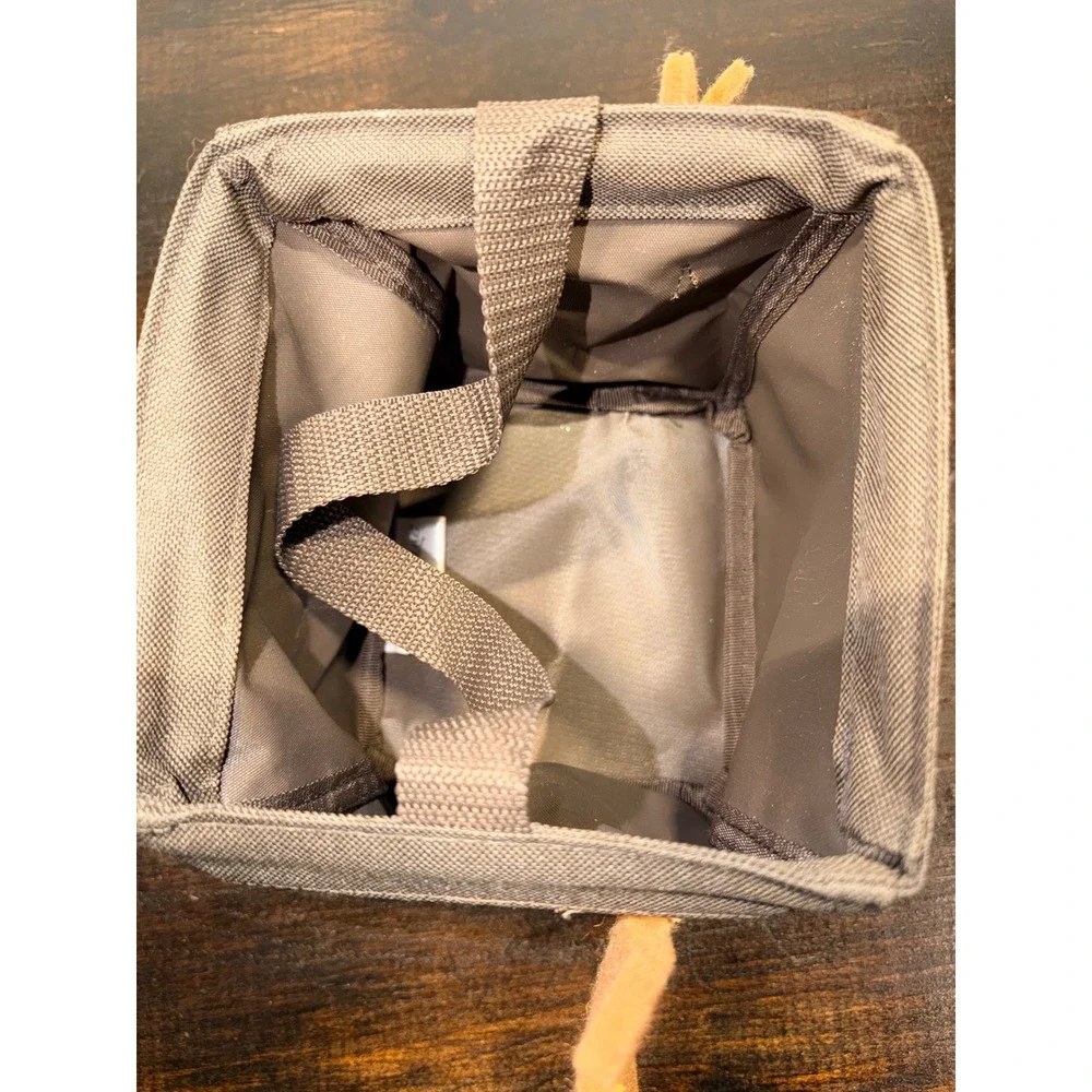 Thirty-One Littles Carry All Caddy tote bin Brown Reindeer‎ Christmas Holiday